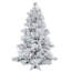 Vickerman Flocked Alberta Artificial Christmas Tre Lighted Artificial Spruce Christmas Tree-390077870