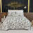  100% Cotton Black Printed Floral Quilt Bedding Set-283005639