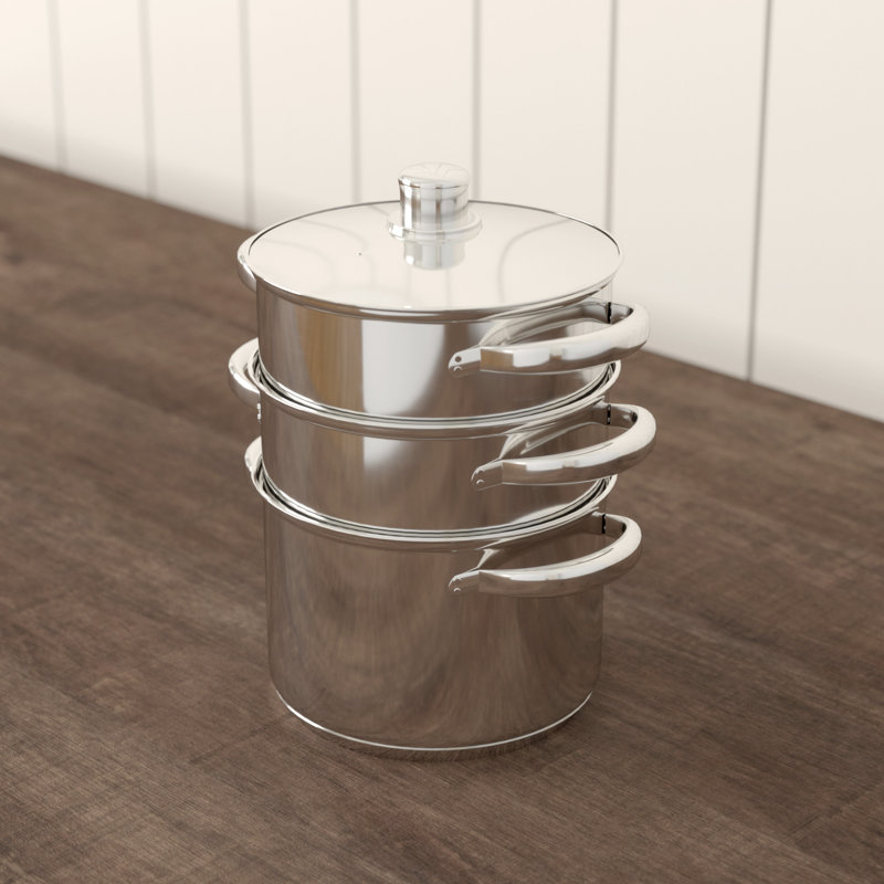 Clearview 3 Tier Steamer Basket, 18 cm
