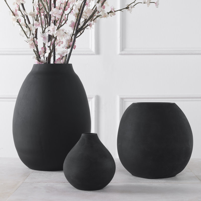 Ensemble de 3 vases de table en verre Ayser
