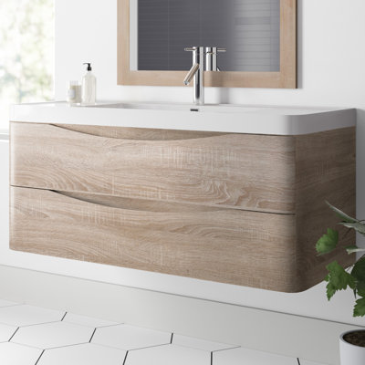 Firkins 48" Wall-Mounted Single Bathroom Vanity Set