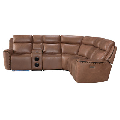 Romi Brown Power Reclining Sectional