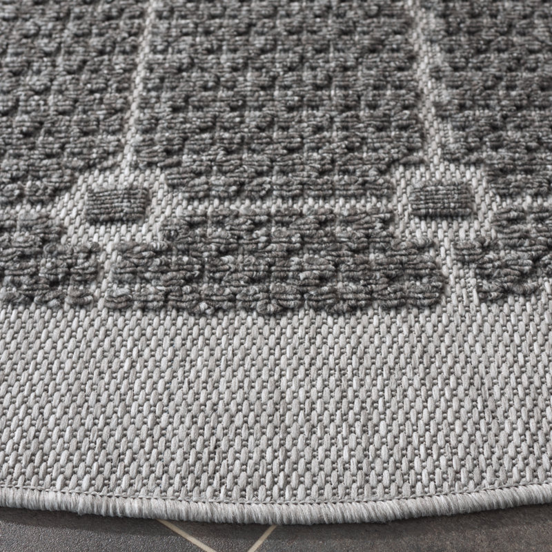 Tapis oriental d'intérieur / extérieur Koudai Performance, Rond 6 pi 7 po