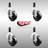 Soft Rubber Swivel Expanding Stem Caster Set