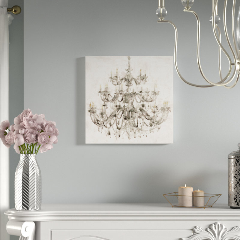 Opulent Chandelier - reproduction sur toile, H 20 po x l 20 po, Toile tendue