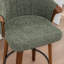 Tabouret de comptoir pivotant rembourré avec structure en bois Devault-123162630