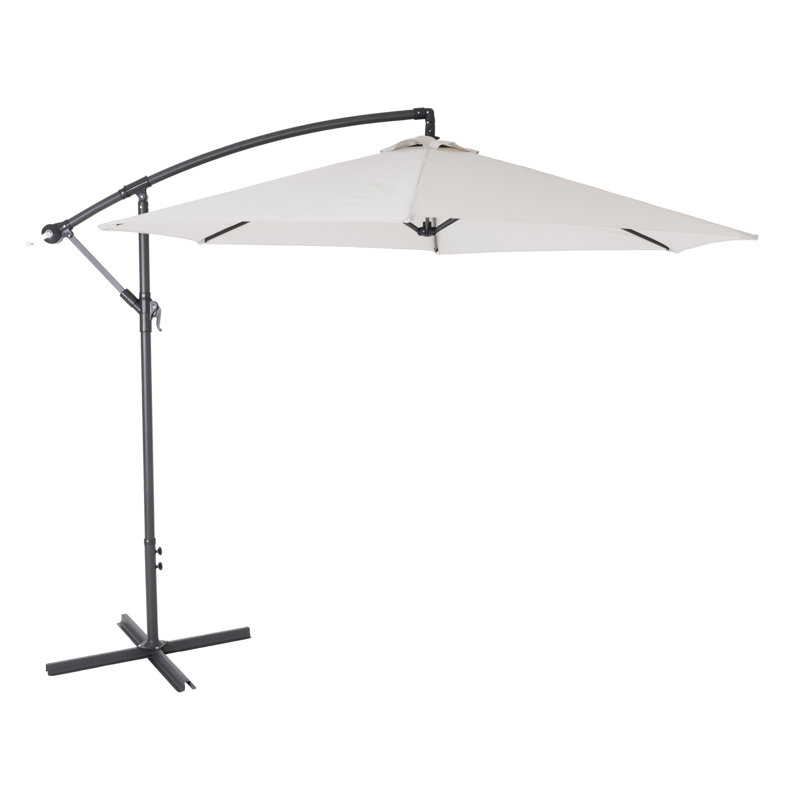  3m Cantilever Parasol Light Grey