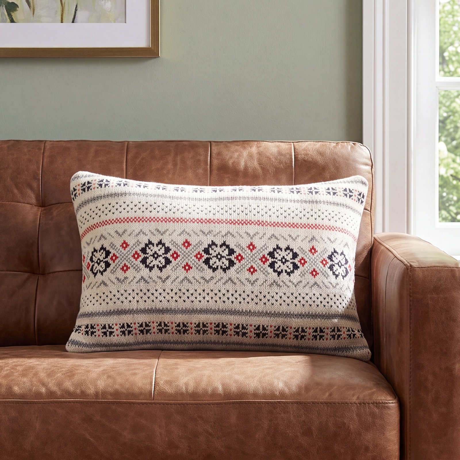 Alura 24" x 24" Cotton Throw Pillow, Plants & Floral
