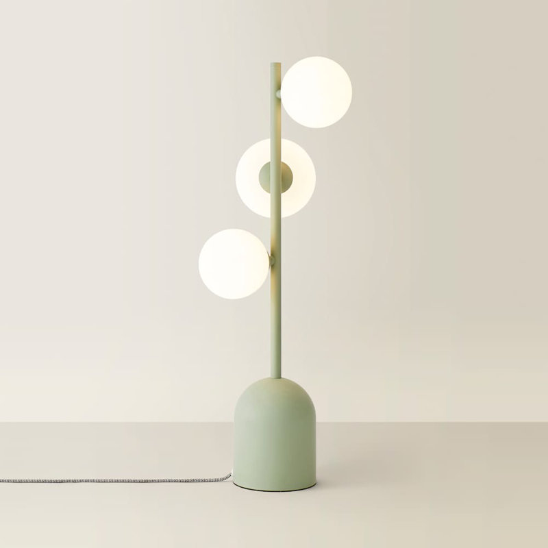 Clementius Metal Table Lamp, Green