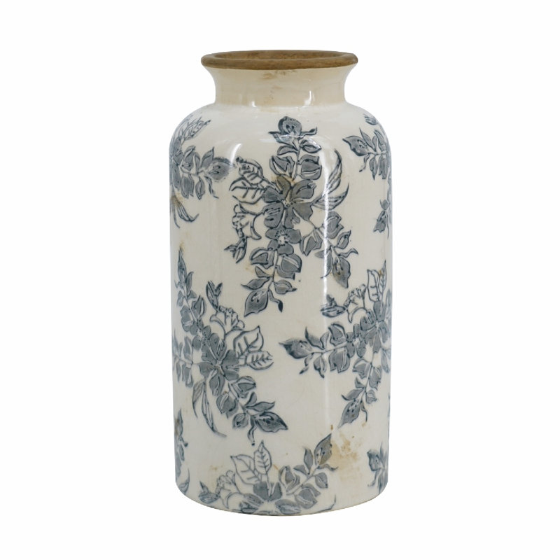 Flower Vase, 10.2" H x 5.3" W x 5.3" D