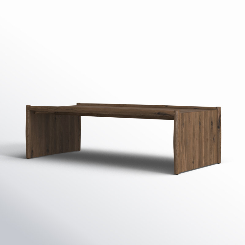 Cayenne Solid Wood Single Coffee Table, Brown
