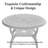 Modern Aluminum Round Coffee Table For Outdoor Spaces-1680947177