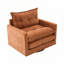 Fauteuil demi-tonneau pivotant de style Mid-Century moderne-1002184368