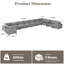 Canapé modulaire réversible en U 11 pièces-133007537