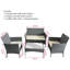 Rattan Garden Furniture Set 4 Piece Table Chairs Sofa Wicker Outdoor Patio Set-1150728145
