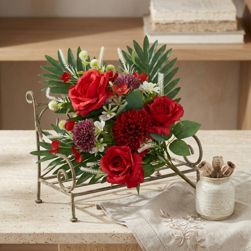 Fleurs de cimetière artificielles pour la tombe