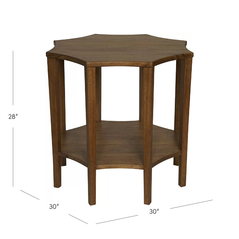 Table de bout Ariana, Noyer foncé
