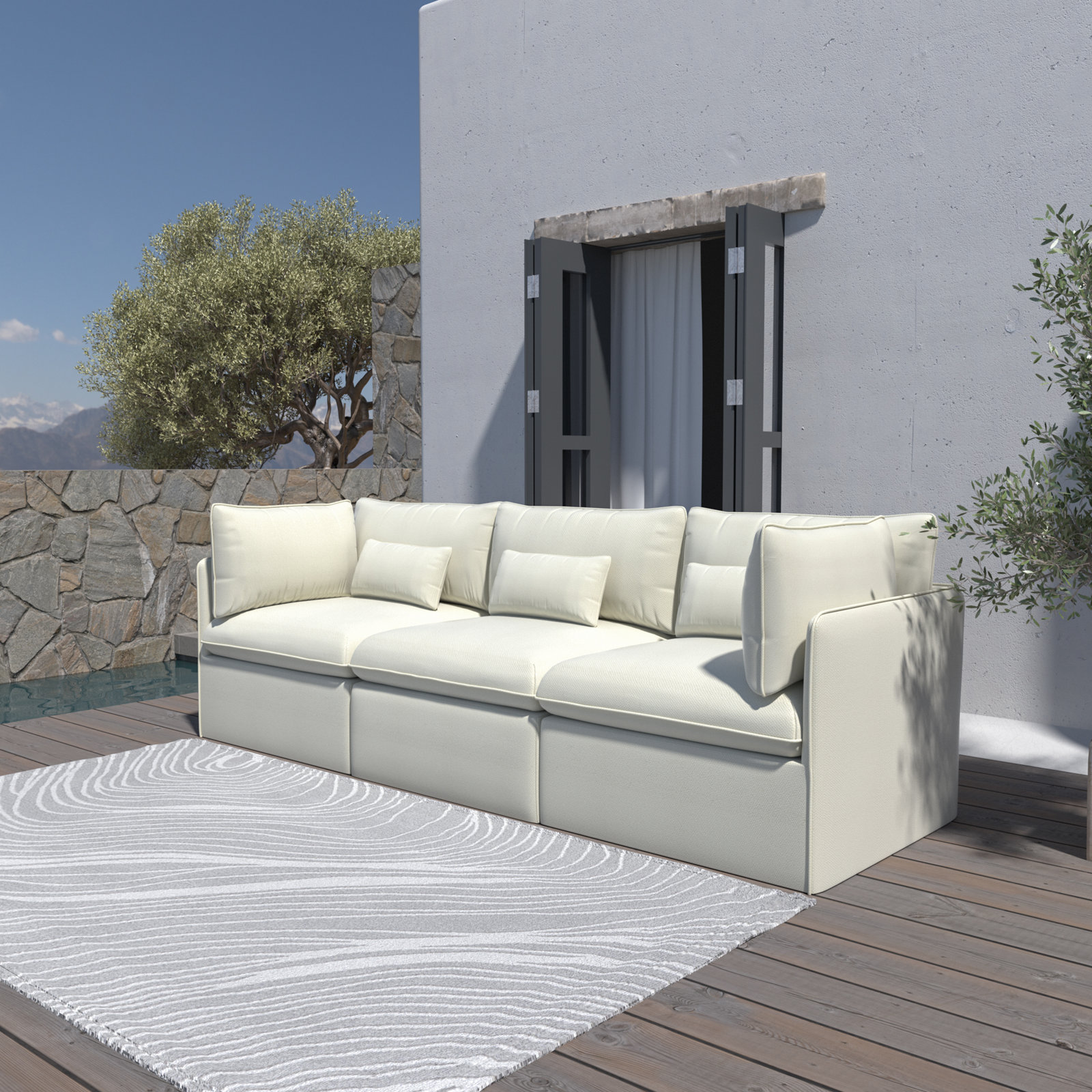 3-Person Patio Seating Group