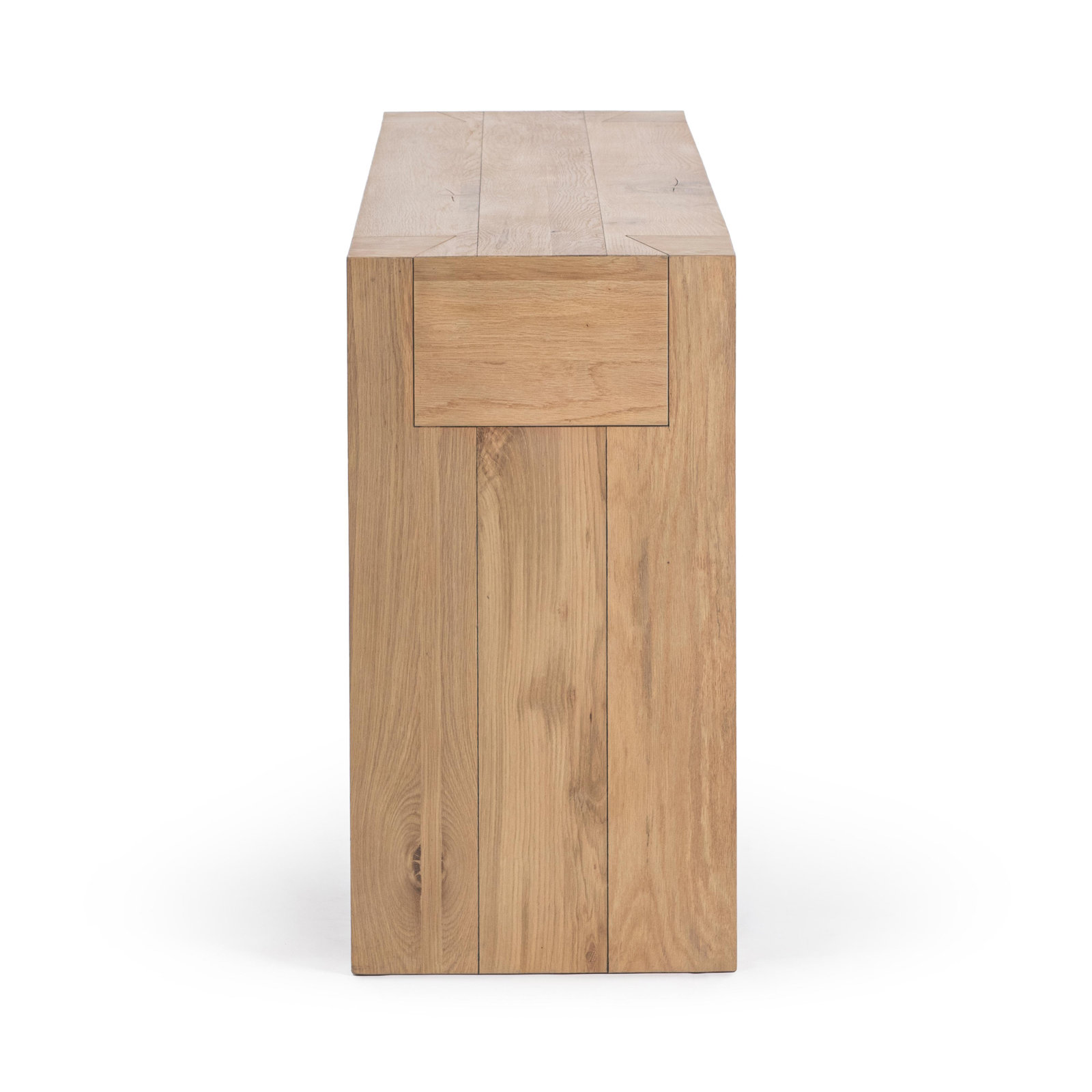 Elise 72" Console Table, Weathered Oak