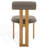 Dellar Boucle Upholstered Back Dining Chair-1200011531