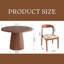 Ensemble de table de salle à manger en bois véritable véritable avec chaises courbées 4/6/8-2066524150-2066524153-2066524154