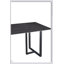 Élégante table de salle à manger en acier au carbone avec pierre noire Lauren, durable et élégante pour les intérieurs modernes-1476830956