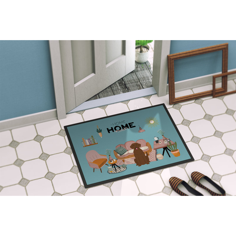 Gordils Non-Slip Doormat, Chocolate Labrador