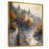 Toile avec cadre flottant or