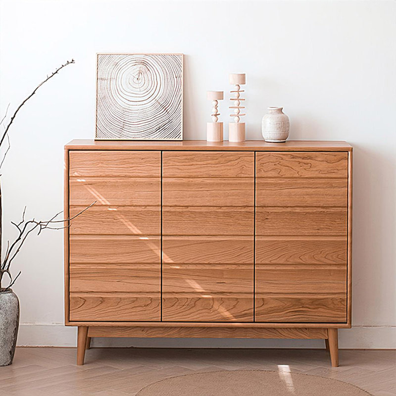 Rangement pour chaussures en bois de cerisier