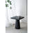 Square Pedestal Side Table in Black Finish