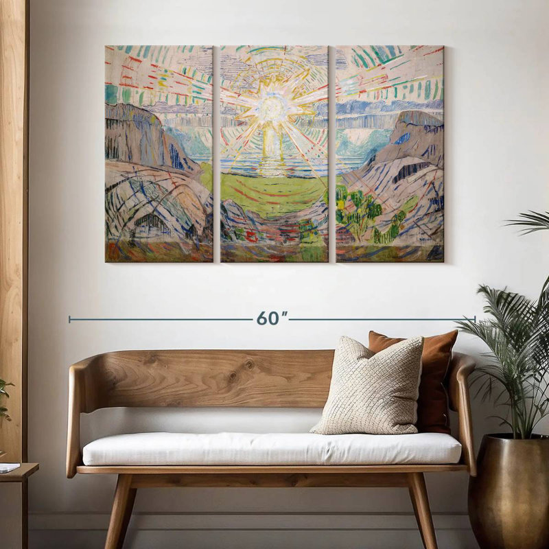 Oberle The Sun 1912-13, 32" H x 50" W