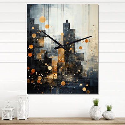 Jaxxen - Cityscapes Modern Wall Clock