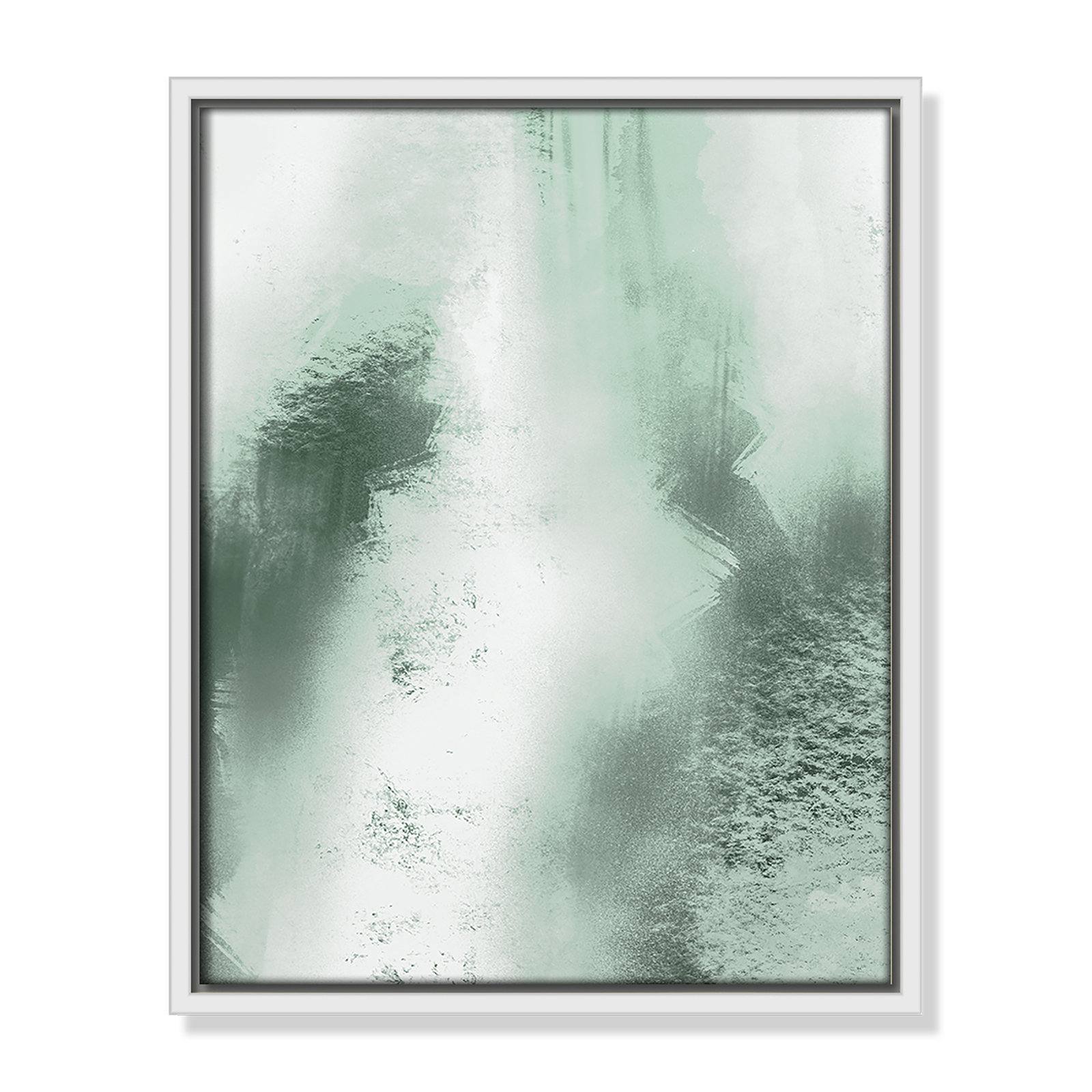 Quietude Smudges I Print by Marcus Prime, 12.5'' W x 15.5'' H, White Floater