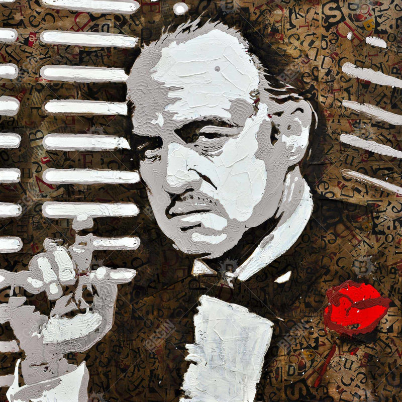 " Black And White The Godfather "