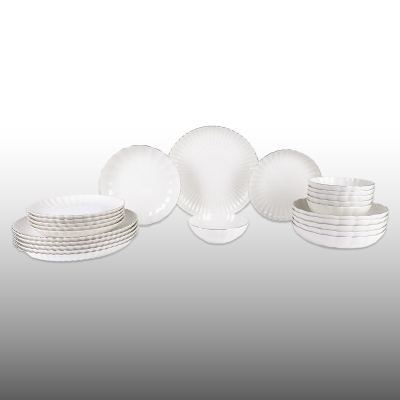 24 Pieces 100% Porcelain Dinner Set