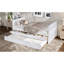 Lit simple en bois massif Smart Storage de style moderne pour les chambres d'amis