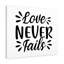 Lover Never Fails - Wrapped Canvas Print-98265954