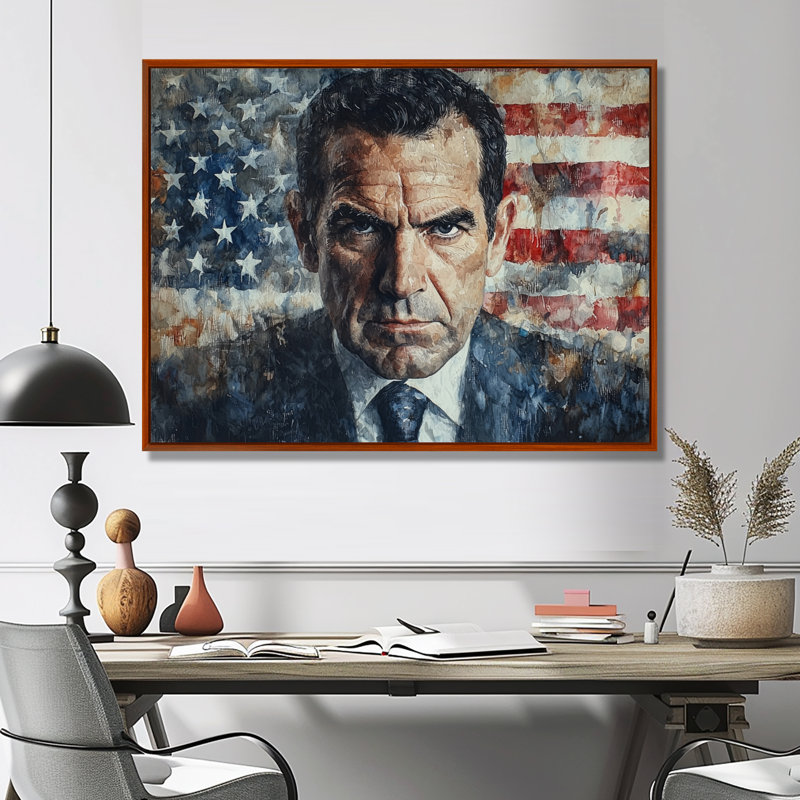 Steinar - Fashion Wall Art, H 30 po x l 40 po, Cadre flottant, Brun