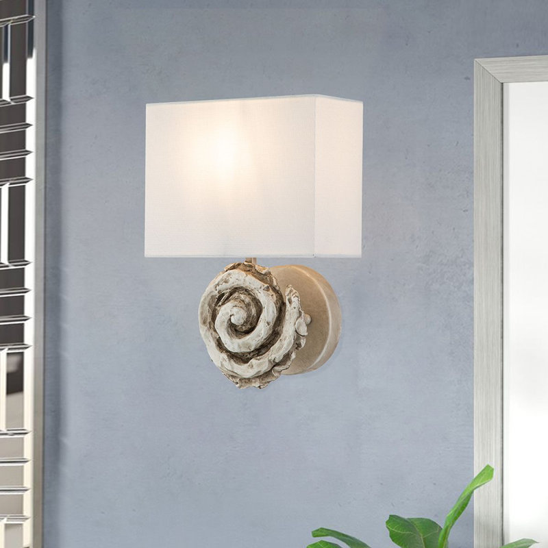 Grande applique Anaisa, Blanc os