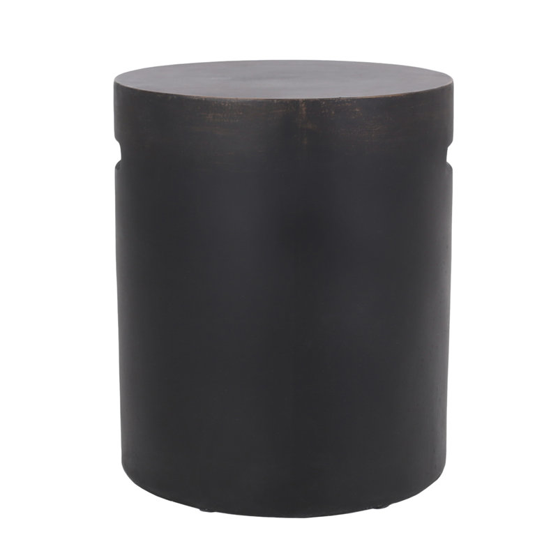 Outdoor Lightweight Concrete Side Table,