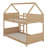 Twin Over Twin House-Design Floor Bunk Bed Complete With Head And Foot Panels-1693478936