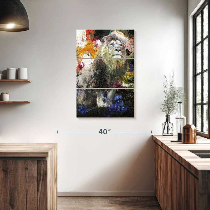 Brampt Glorious Lion, 38" H x 24" W