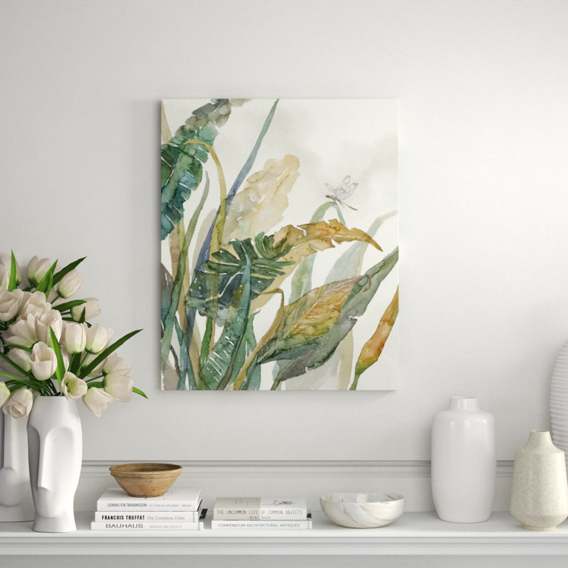 Tropical Breeze I Print by Sara Brown, 30" H x 24" W x 1.5" D, Image Brush Gel