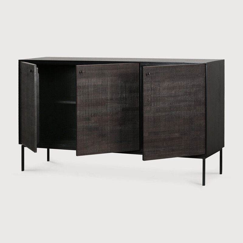 Grooves 60'' W Solid Wood Sideboard