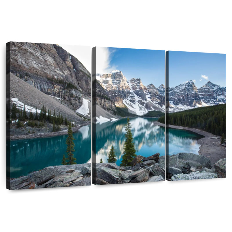 Lac Moraine bleu Alvord Glacial, H 32 po x l 50 po