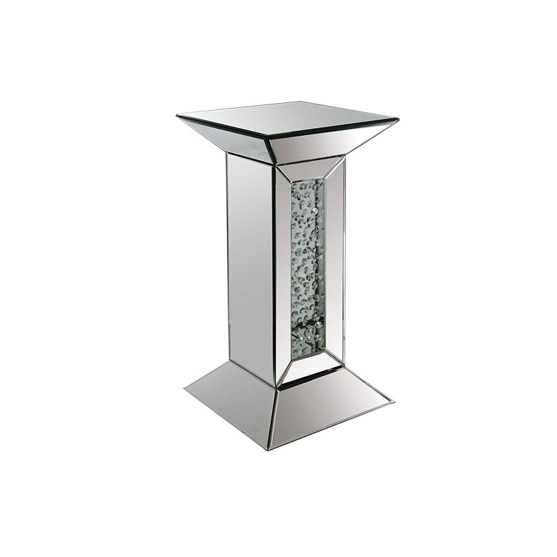 Canaan Mirrored Glass Top End Table