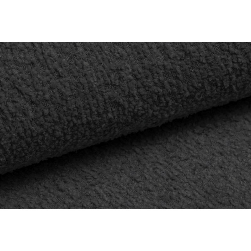 5 Seater Corner Sectional, Black, Right Hand Facing