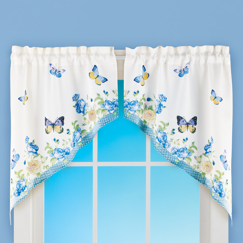 Heimann Floral Swag 36'' W Window Valance in