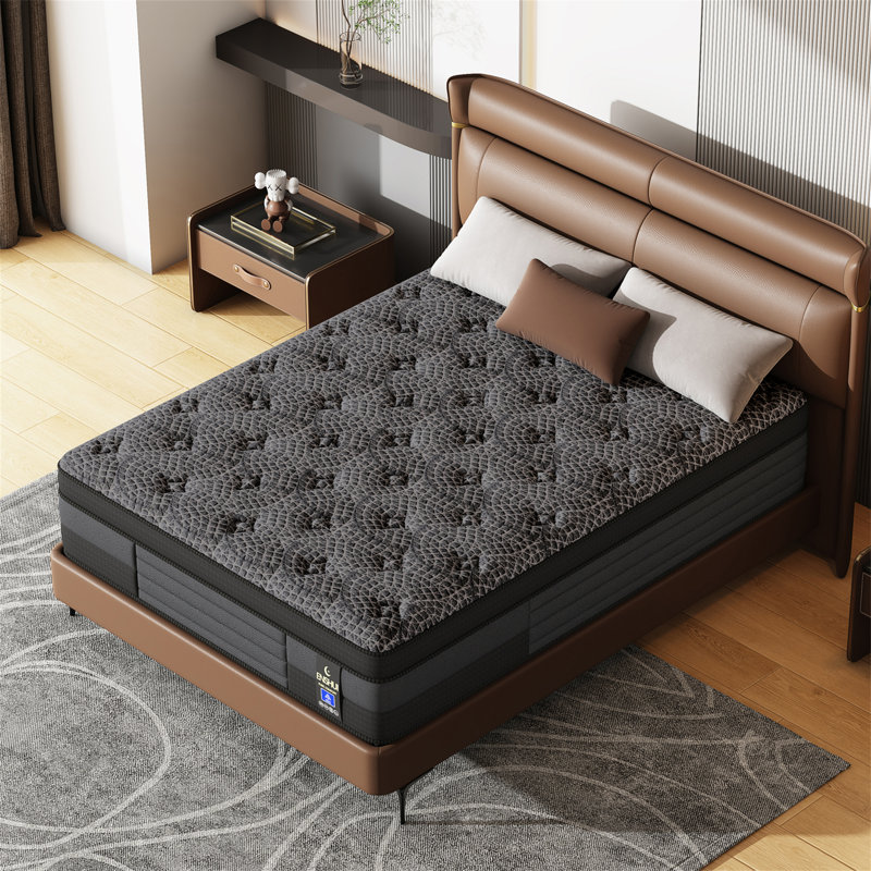 ENSHUI 14" Cooling Medium Firm Hybrid Mattress in a Box- Motion Isolation & Support, 14", Queen