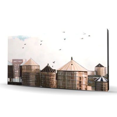 Water Towers - Stylish Living Room Canvas Art for Home Decor